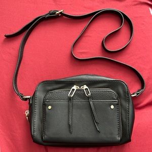 Black Faux Leather Purse
